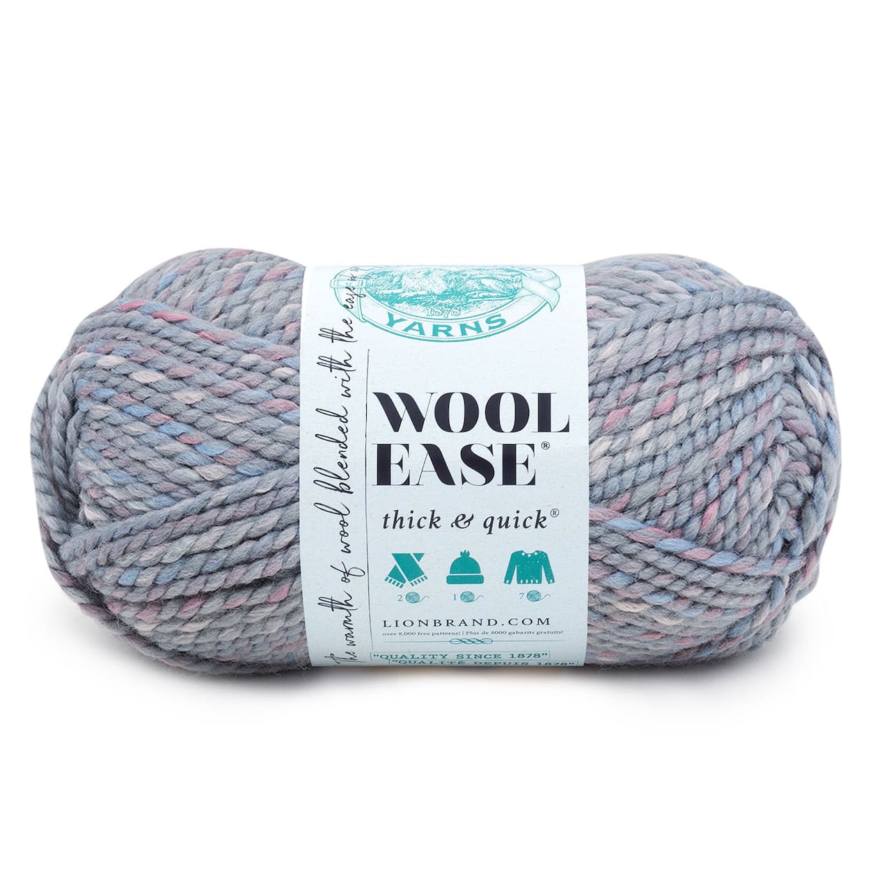 15 Pack: Lion Brand® Wool-Ease® Thick & Quick® Variegated Yarn